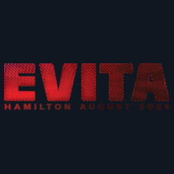 Evita Stencil Zipped Hoodie - design on back 2 Design