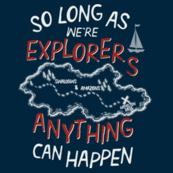 Swallows & Amazons Youth Staple T with NAME - dark Design
