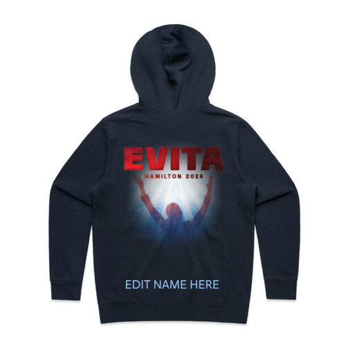 Evita - Women's HOODIE Front & back design with name Thumbnail