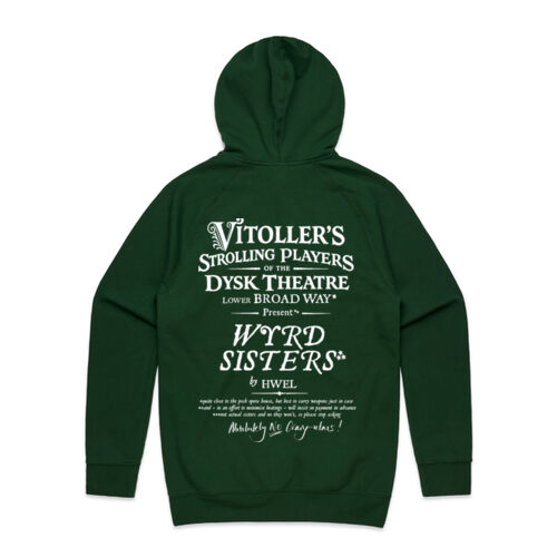 Wyrd Sisters - Vitoller's Players Hoodie - Front and Back design Thumbnail