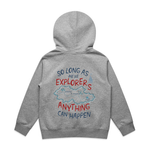 Swallows & Amazons Youth Hoodie print on back Thumbnail