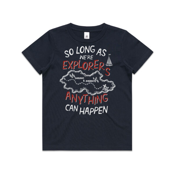 Swallows & Amazons Youth T with name - dark Thumbnail