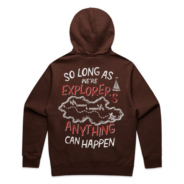 Swallows & Amazons Adult hoodie - print on back - dark Thumbnail
