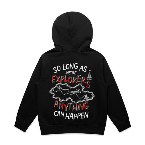 Swallows & Amazons kids hoodie - design on back - dark Thumbnail