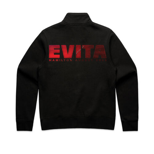 Evita - Women's half zip crew, design on back 2 Thumbnail