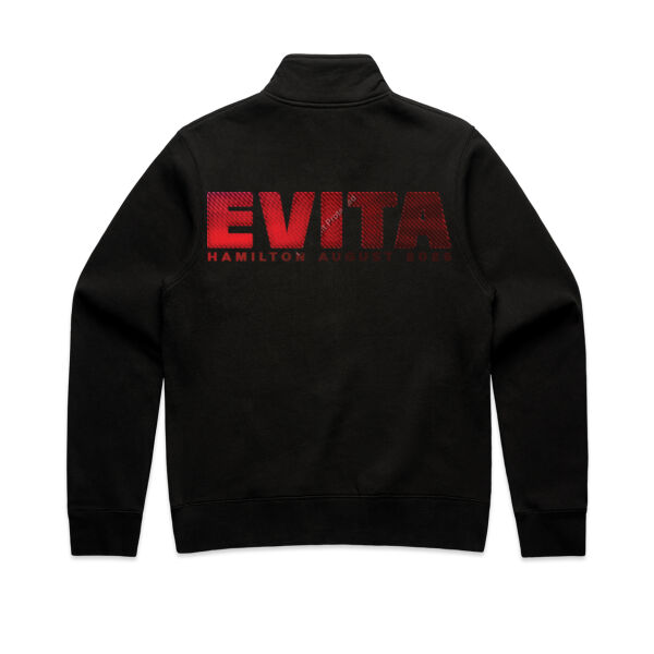 Evita - Women's half zip crew, design on back 2 Thumbnail