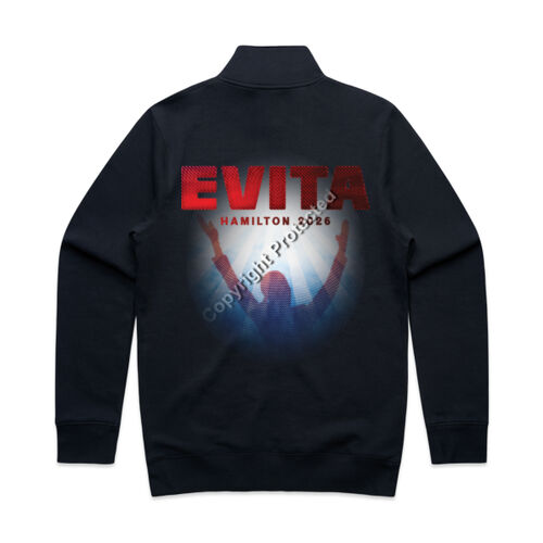Evita - Half zip crew, design on back Thumbnail