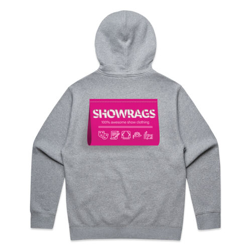 Men's Relax Zipped Hoodie (320 GSM) - Showrags (back) Thumbnail